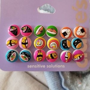 Sushi earrings
